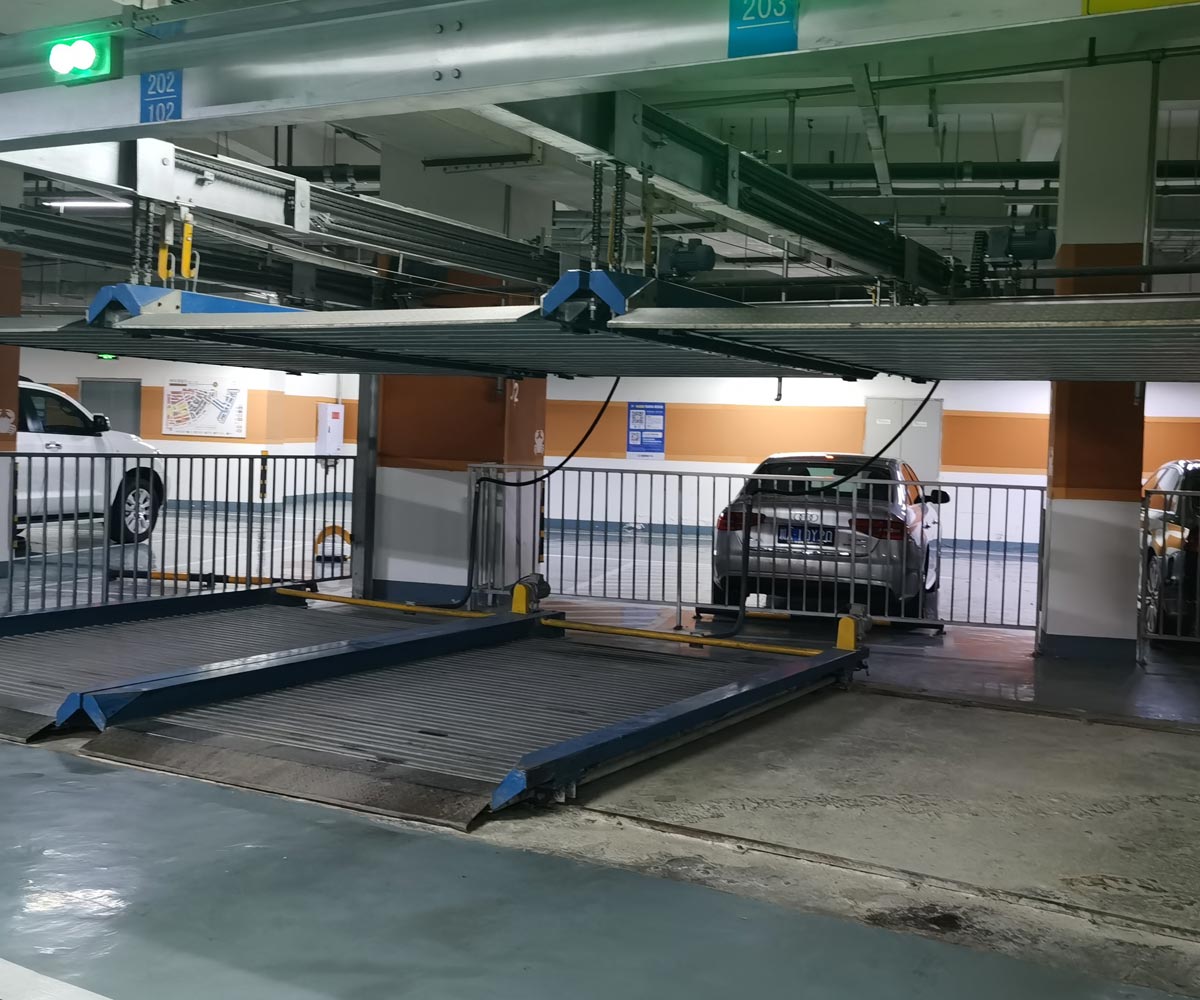 長壽兩層升降平移機械車庫